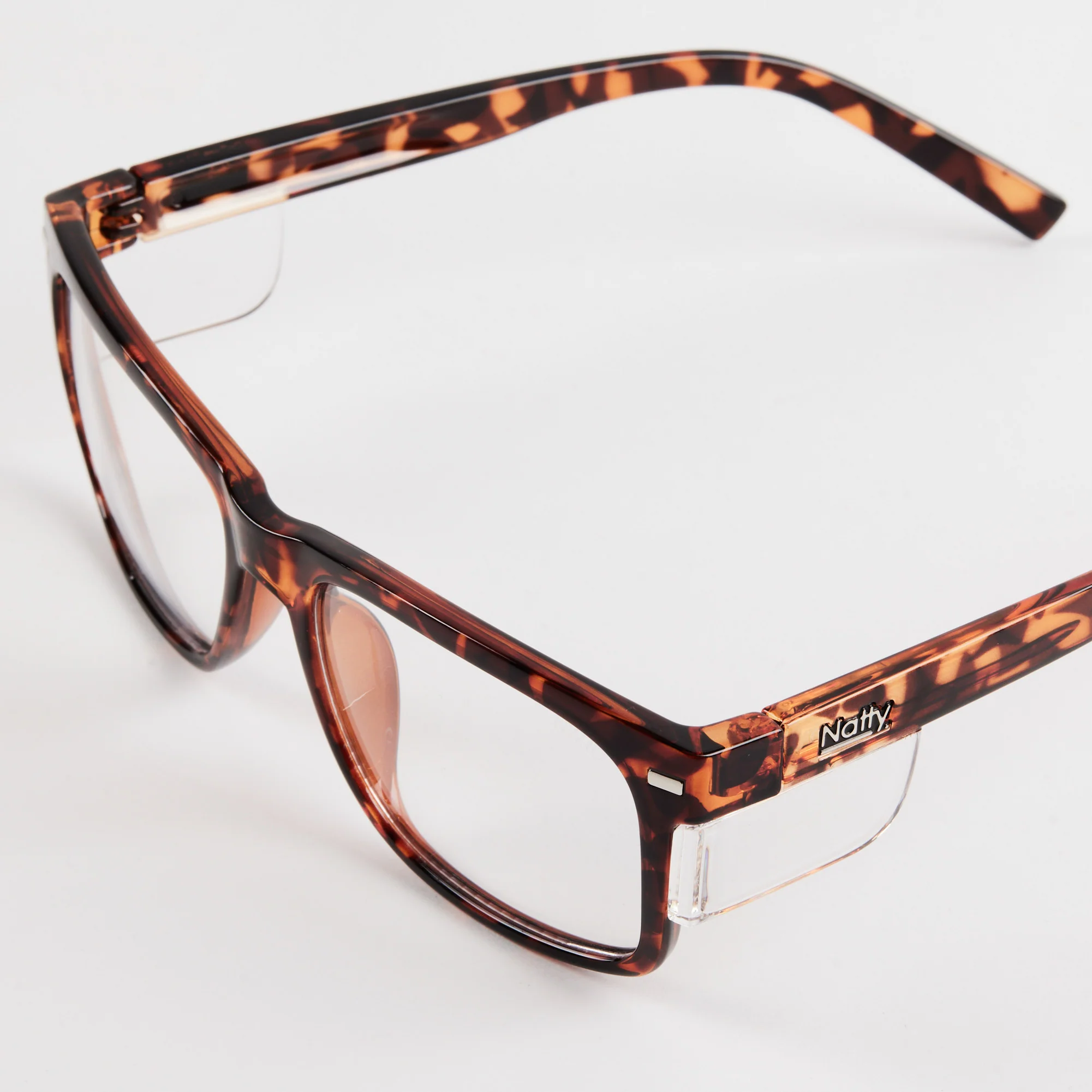 Kenneth Tortoise / Clear Lens Safety Glasses - Image 3